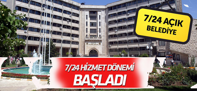 Konya Büyükşehir Belediyesi 24 saat çalışma sistemine geçti