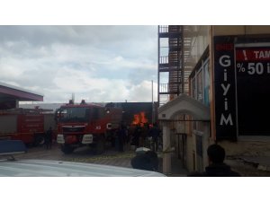 Giresun’un Şebinkarahisar ilçesinde bir akaryakıt istasyonunda yangın çıktı