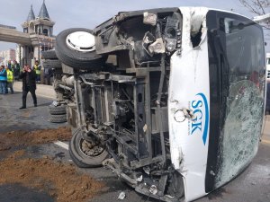 Başkent’te otobüs kazası ucuz atlatıldı