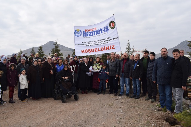Kadınlar günü anısına fidan diktiler