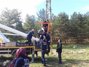 Elektrik akımına kapılan işçi ağır yaralandı