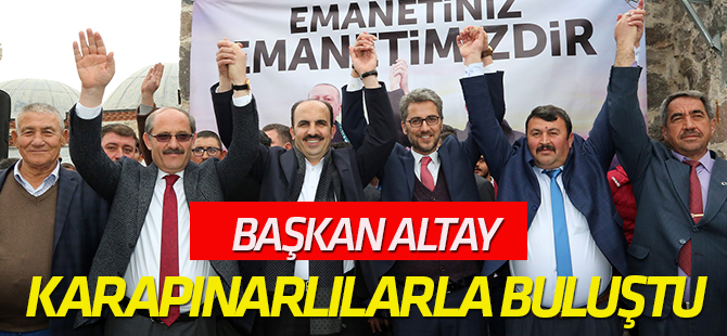 Başkan Altay, Karapınarlılarla buluştu
