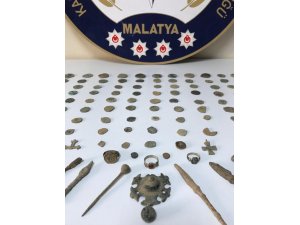Malatya’da çok sayıda tarihi eser ele geçirildi