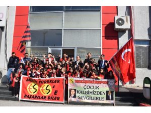Minik öğrencilerin Eskişehirspor sevgisi