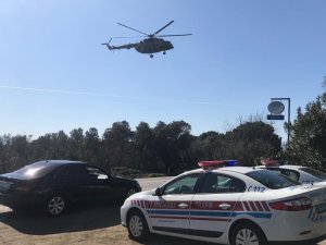 Kural tanımaz sürücüler jandarma helikopterinden kaçamadı