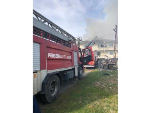 Baca yangını korkuttu