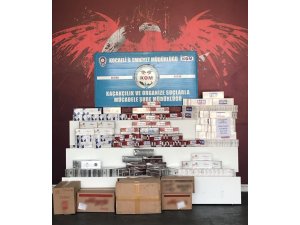 Kocaeli’de 61 bin 500 paket kaçak sigara ele geçirildi