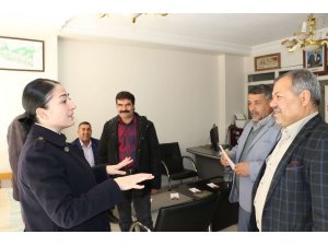 Essum Aslan esnafı ziyaret etti