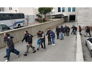 Samsun’da uyuşturucudan 13 şüpheli adliyede