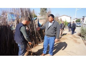 Sarıgöllü çiftçilerden fidan pazarına yoğun ilgi