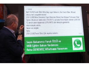 Başkan adayı Özlü bir günde 1 milyon 376 bin TL para getirdi