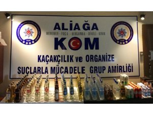 Otomobilde Bulgaristan menşeli kaçak içki çıktı