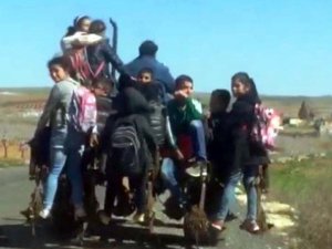 9 öğrenciyi traktörde taşıyan sürücüye şok ceza