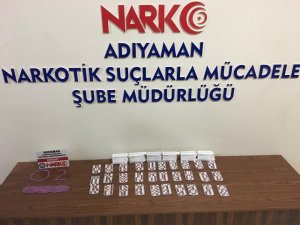 Durdurulan araçta uyuşturucu haplar ele geçirildi