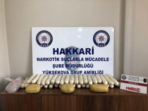Yüksekova’da 20 kilo uyuşturucu ele geçirildi