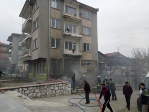 Kaynak yaparken yangın çıktı