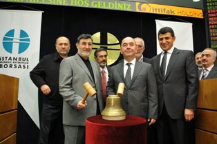 Açılış gongu İttifak Holding için çaldı