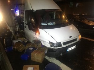 Beşiktaş’ta trafik kazası; 1 yaralı