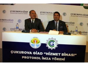Çukurova GİAD ile Büyükşehir hizmet binası yer tahsis protokolünü imzaladı