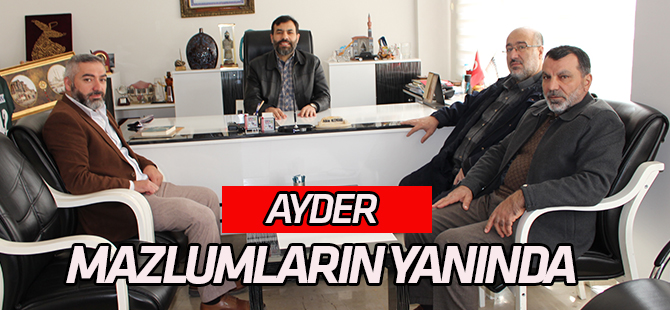 AYDER, İslam coğrafyasında  Mazlumların yanında