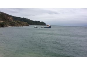 Marmara Adası’nda kuru yük gemisi battı