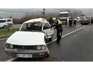 Samsun’da kamyon otomobile çarptı: 1 ölü