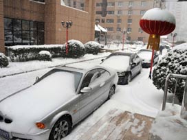 Çin'de kar kaosu yaşanıyor