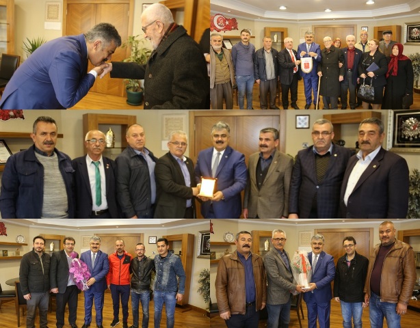 Başkan Özgüven’e teşekkür ziyaretleri devam ediyor