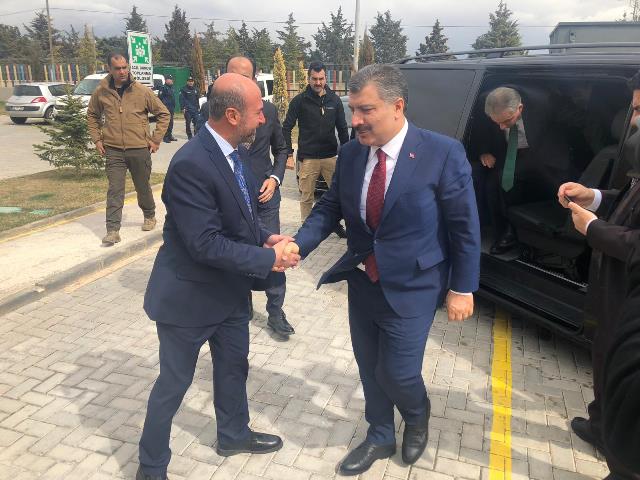 Sağlık Bakanı Koca SOBE’yi ziyaret etti