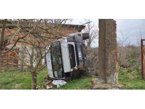 Tekirdağ’da öğrenci servisi devrildi: 5 yaralı