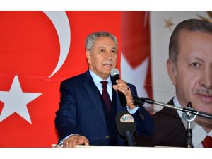 Eski TBMM Başkanı Arınç seçim çalışmalarına destek verdi