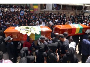 Etiyopya'daki uçak kazasında ölenler son yolculuğuna uğurlandı