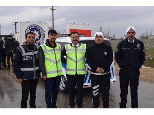 Başkan adayı trafik denetimine çıktı