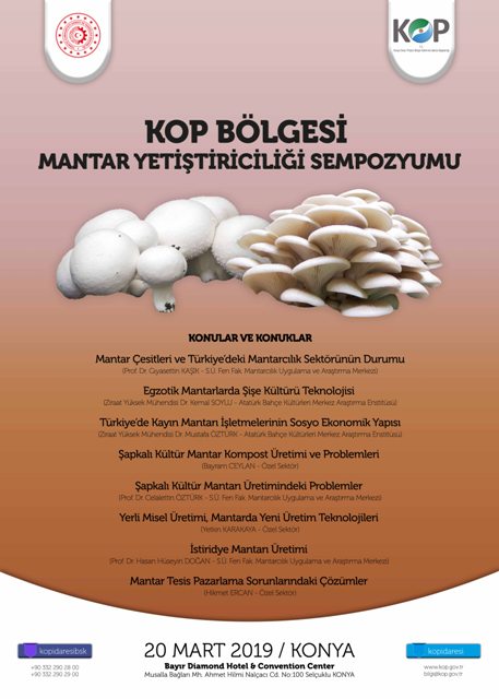 KOP’ta mantar yetiştiriciliği anlatılacak