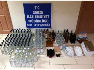 Kocaeli’de kaçak sigara ve içki operasyonu