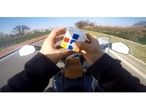 Motor sürerken küp çözen sürücüye şok haber