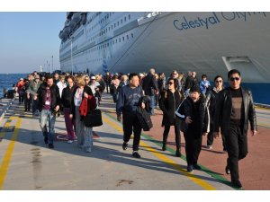 Malta bayraklı Celestyal Olympia Kuşadası’na ikinci seferini gerçekleştirdi