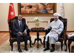 Erbaş Küba'nın Ankara Büyükelçisi Nunez ile görüştü