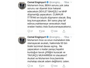 Muharrem İnce ile Cemal Enginyurt mahkemelik oldu