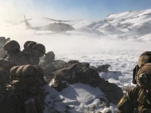 Cudi Dağı’nda teröristlere ait mühimmat ele geçirildi
