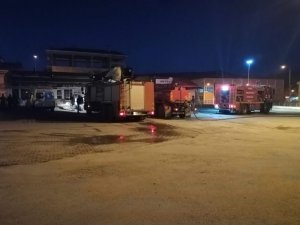 Otobüs terminalinde yangın