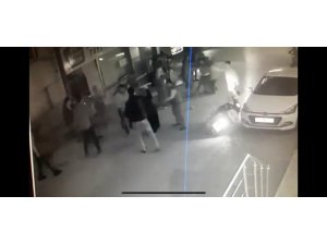 Tekme tokat muhtarlık kavgası kamerada