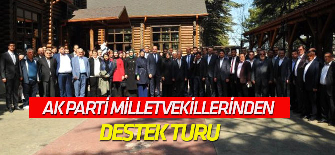Akşehir'de AK Parti Milletvekillerinden Destek Turu
