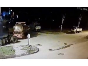 Başkent’te TIR’a bağladıkları kamyonu böyle çaldılar
