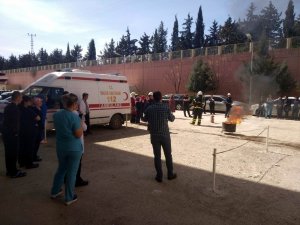İtfaiye müdürlüğü ekipleri eğitimlerine devam ediyor