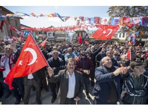 Soylu, Güdül'de halka hitap etti