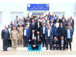 Siirt Valisi Atik, emekli güvenlik korucularıyla bir araya geldi