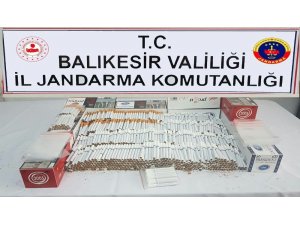 Jandarmadan kaçak sigara operasyonu
