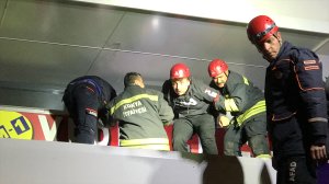 Konya'da Marketin Asma Tavanı Çöktü