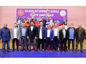 Türkiye Yıldızlar Serbest Güreş Şampiyonası sona erdi